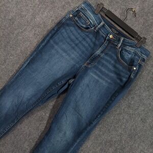 Judy Blue Jeans Womens 14W Blue Skinny Fit Capri Stretch Denim Plus Size Pants